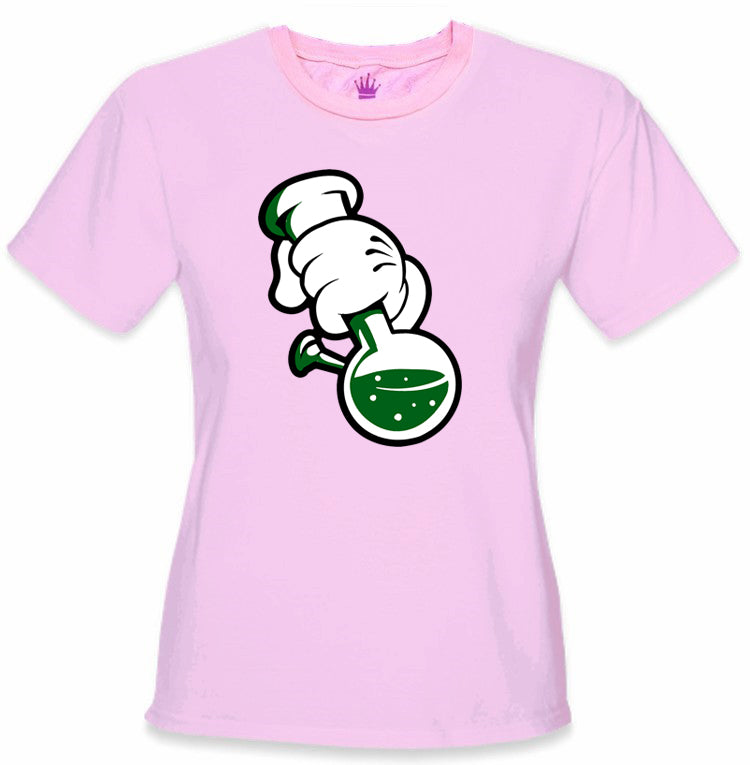 Cartoon Hands Bong Rip Girl's T-Shirt