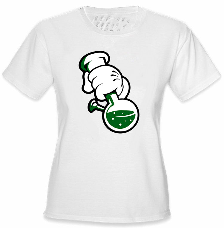 Cartoon Hands Bong Rip Girl's T-Shirt