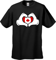 Cartoon Hands Canadian Flag Men's T-Shirt
