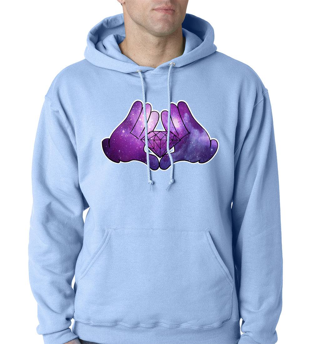 Cartoon Hands Diamond Cosmos Adult Hoodie