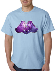 Cartoon Hands Diamond Cosmos Men's T-Shirt