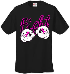 Cartoon Hands Fight Breast Cancer Mens T-shirt