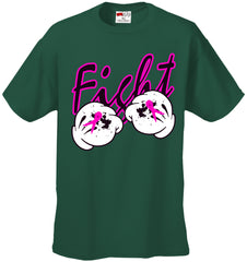 Cartoon Hands Fight Breast Cancer Mens T-shirt