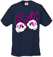 Cartoon Hands Fight Breast Cancer Mens T-shirt