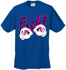 Cartoon Hands Fight Breast Cancer Mens T-shirt