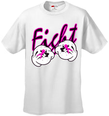 Cartoon Hands Fight Breast Cancer Mens T-shirt
