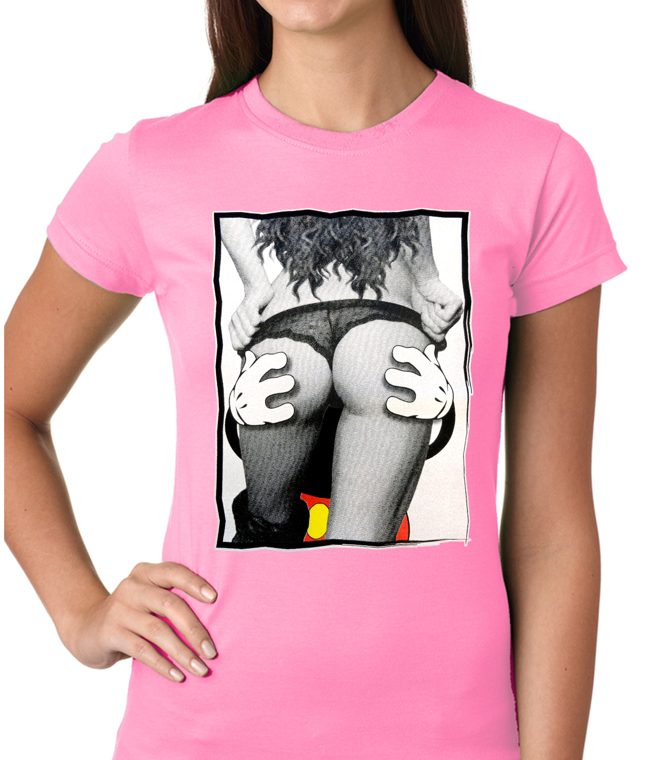 Cartoon Hands Getting a Feel Butt Girls T-shirt