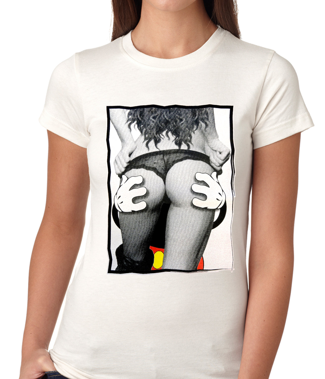 Cartoon Hands Getting a Feel Butt Girls T-shirt