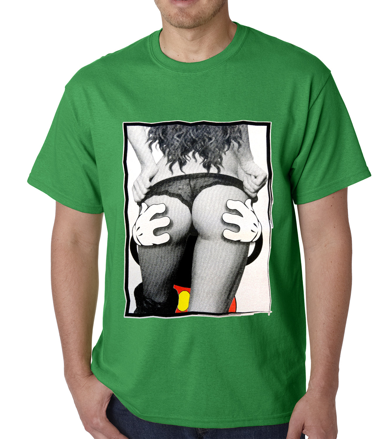 Cartoon Hands Getting a Feel Butt Mens T-shirt