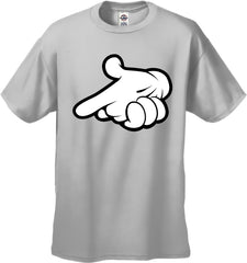 Cartoon Hands Gun Men's T-Shirt