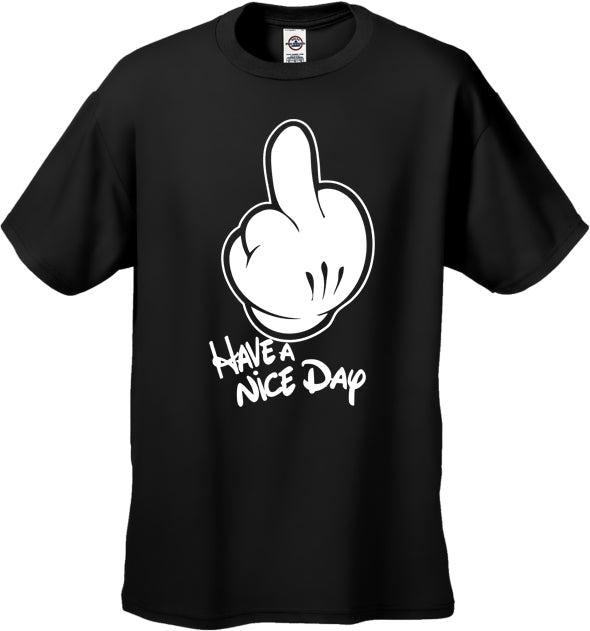 Cartoon Hands "Have A Nice Day" Men's T-Shirt