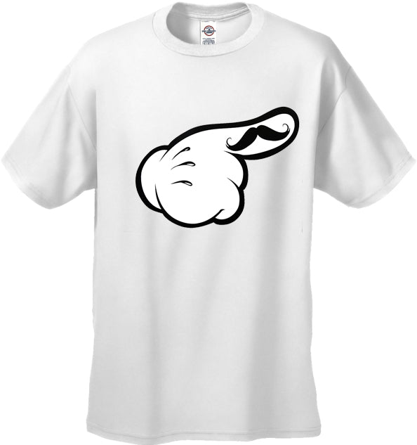 Cartoon Hands The 'Stache Men's T-Shirt