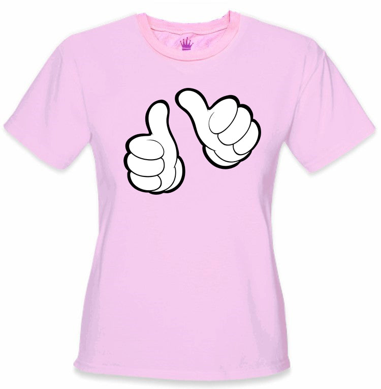 Cartoon Hands "This Girl" Girl's T-Shirt