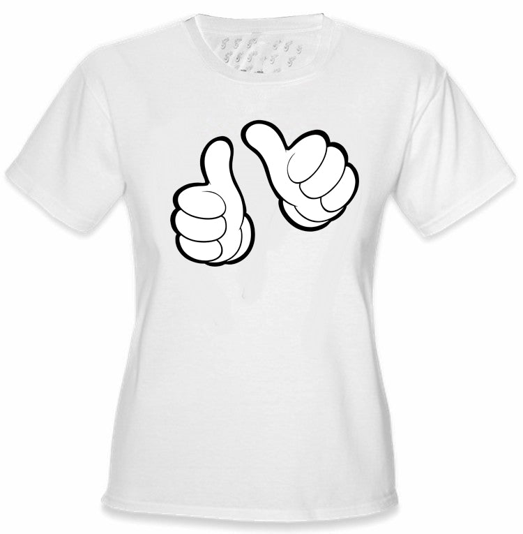 Cartoon Hands "This Girl" Girl's T-Shirt