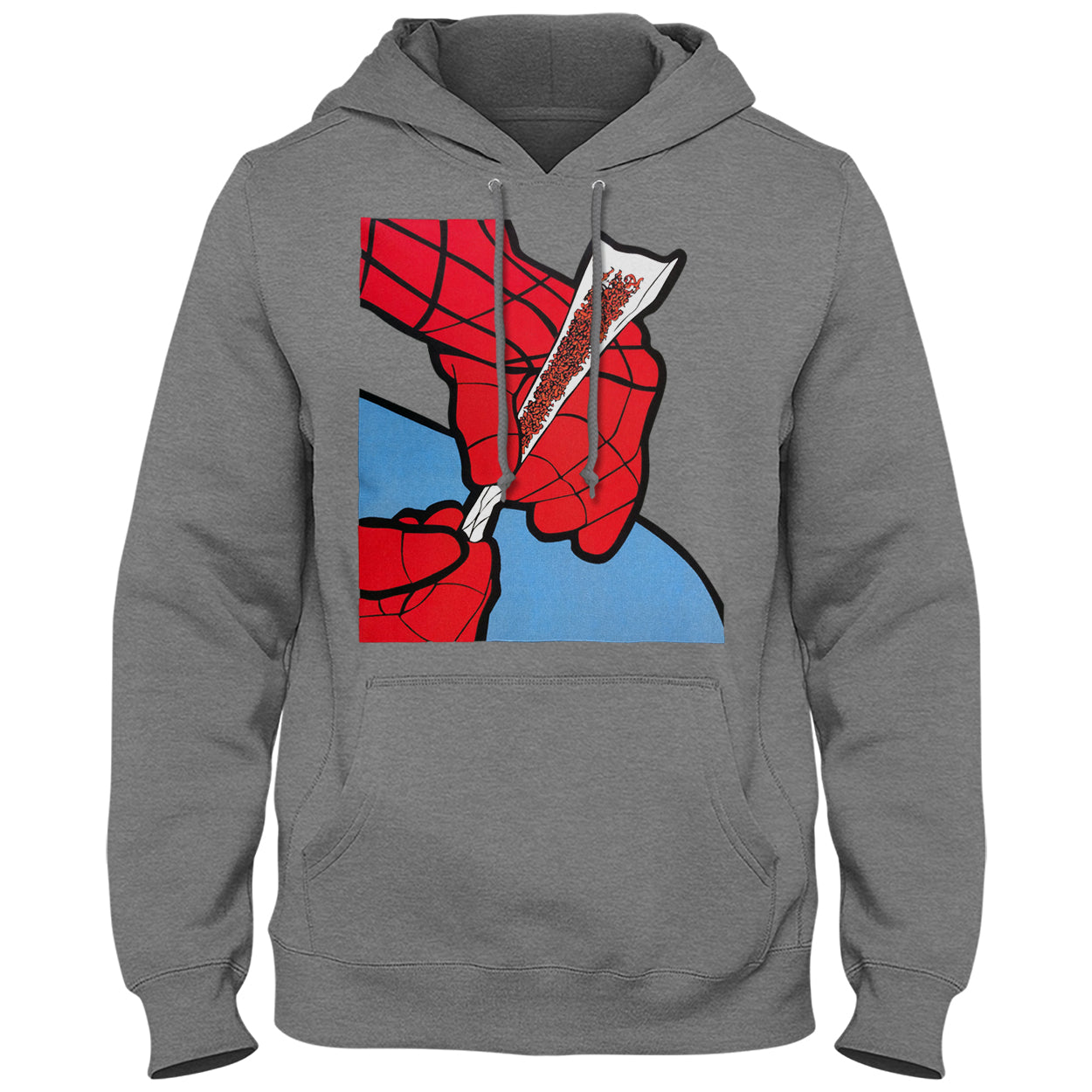 Cartoon Spider Hands Rolling Up Adult Hoodie