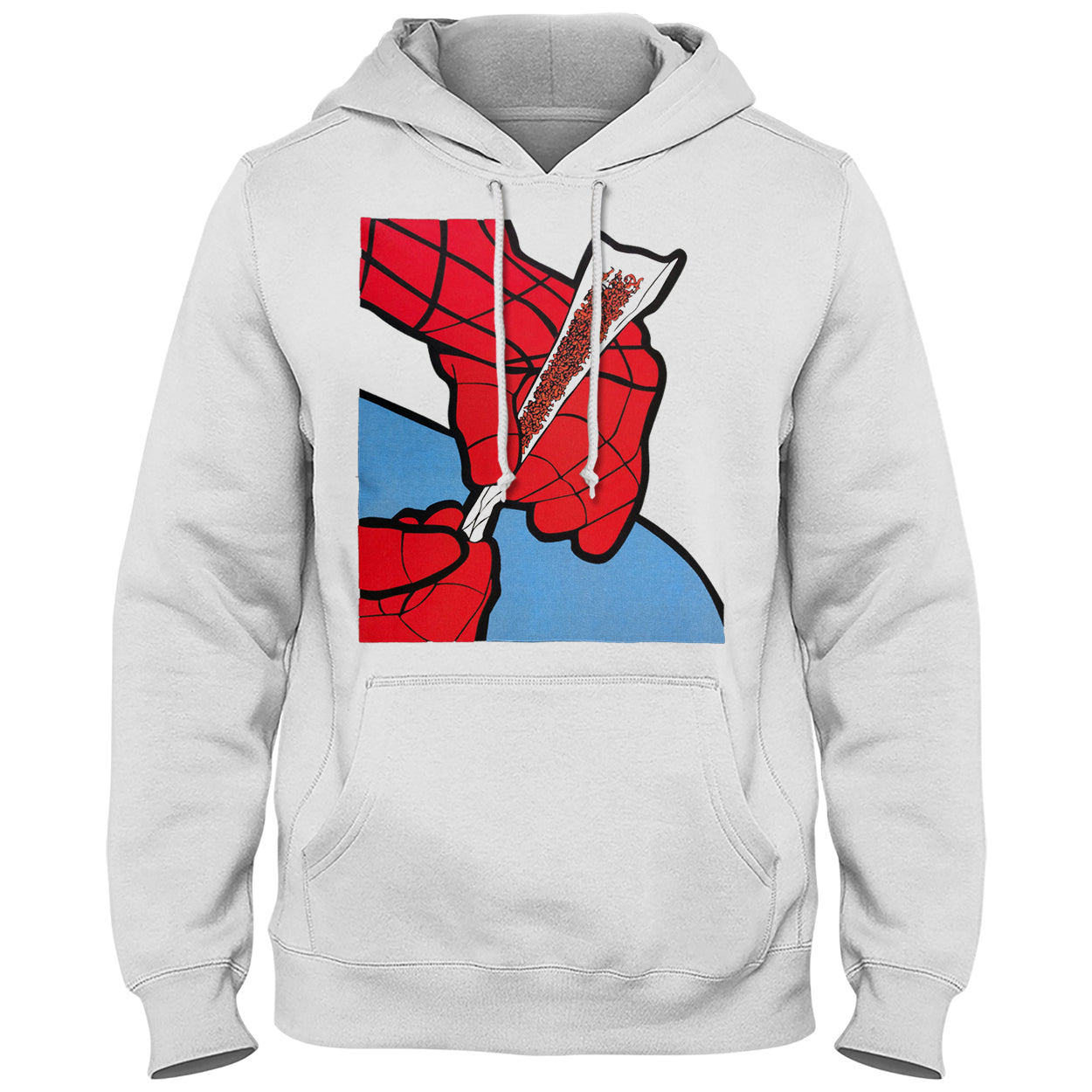 Cartoon Spider Hands Rolling Up Adult Hoodie