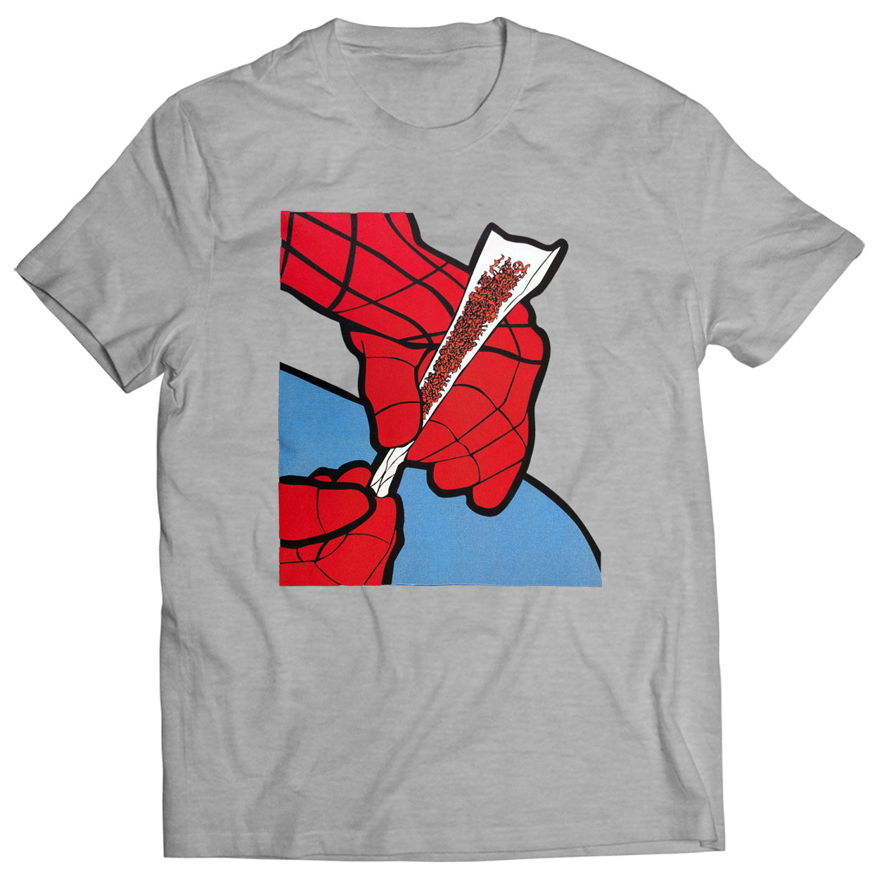 Cartoon Spider Hands Rolling Up Mens T-shirt