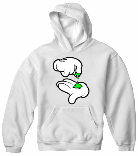Cartoon Weed Hands Adult Hoodie