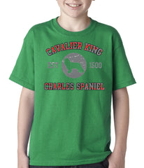 Cavalier King Charles Spaniel EST. 1500 Kids T-shirt