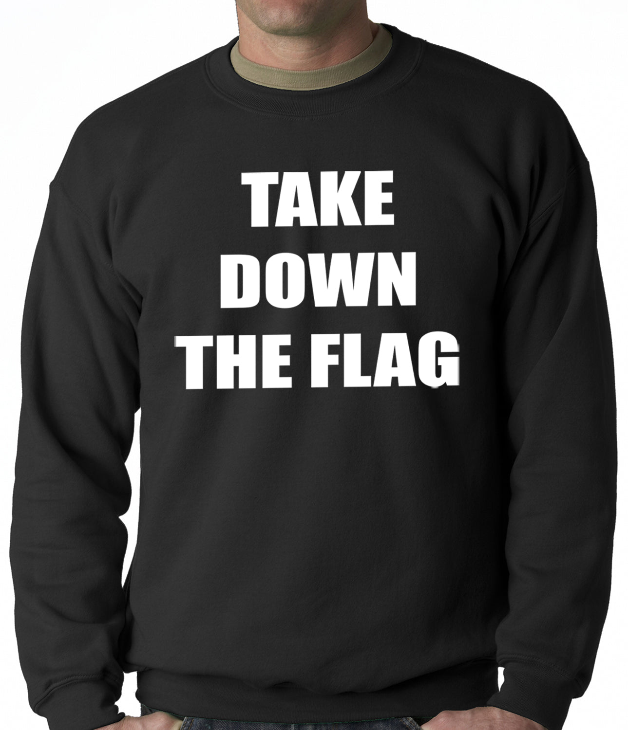 Charleston South Carolina Take Down The Flag Protest Adult Crewneck