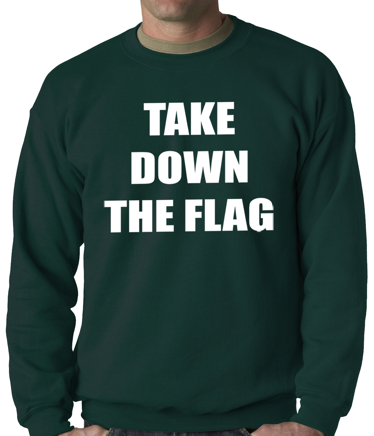 Charleston South Carolina Take Down The Flag Protest Adult Crewneck