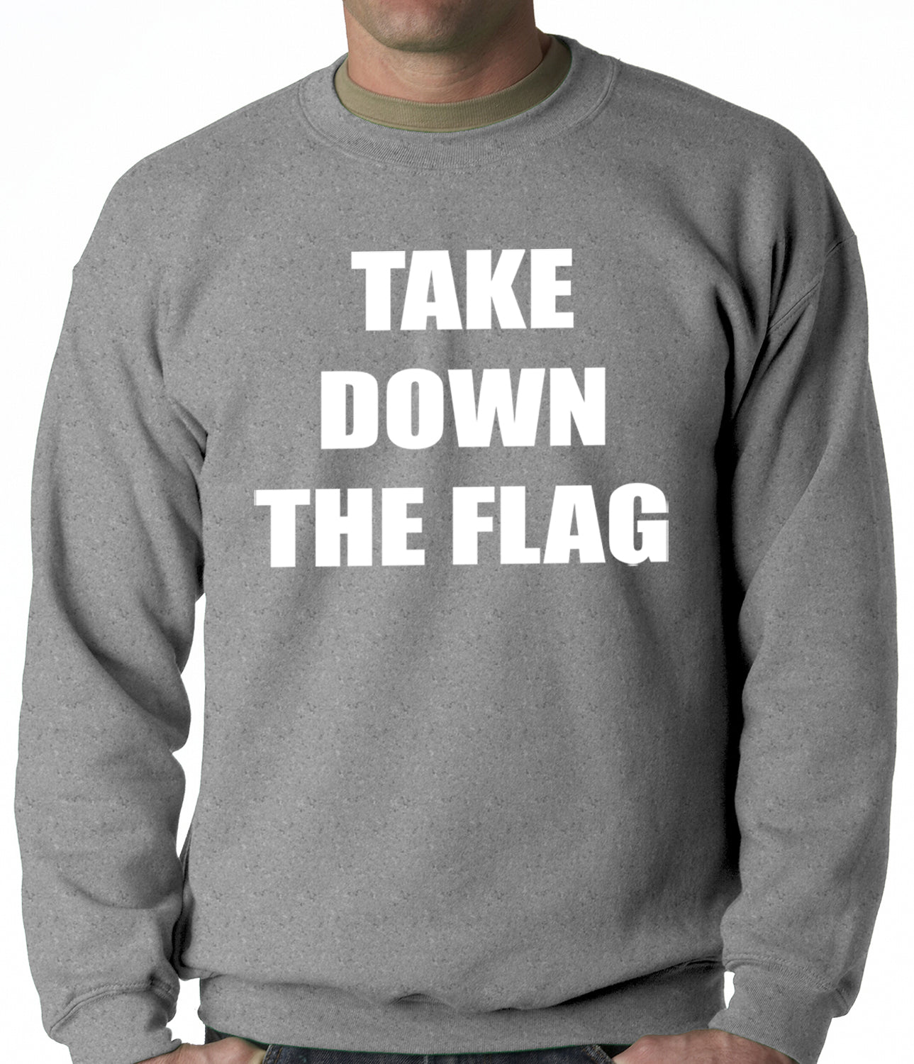 Charleston South Carolina Take Down The Flag Protest Adult Crewneck