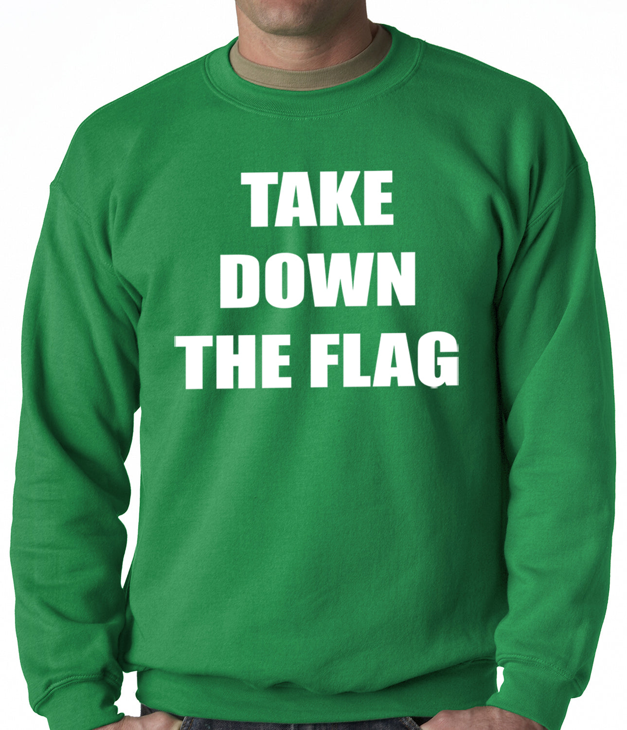 Charleston South Carolina Take Down The Flag Protest Adult Crewneck