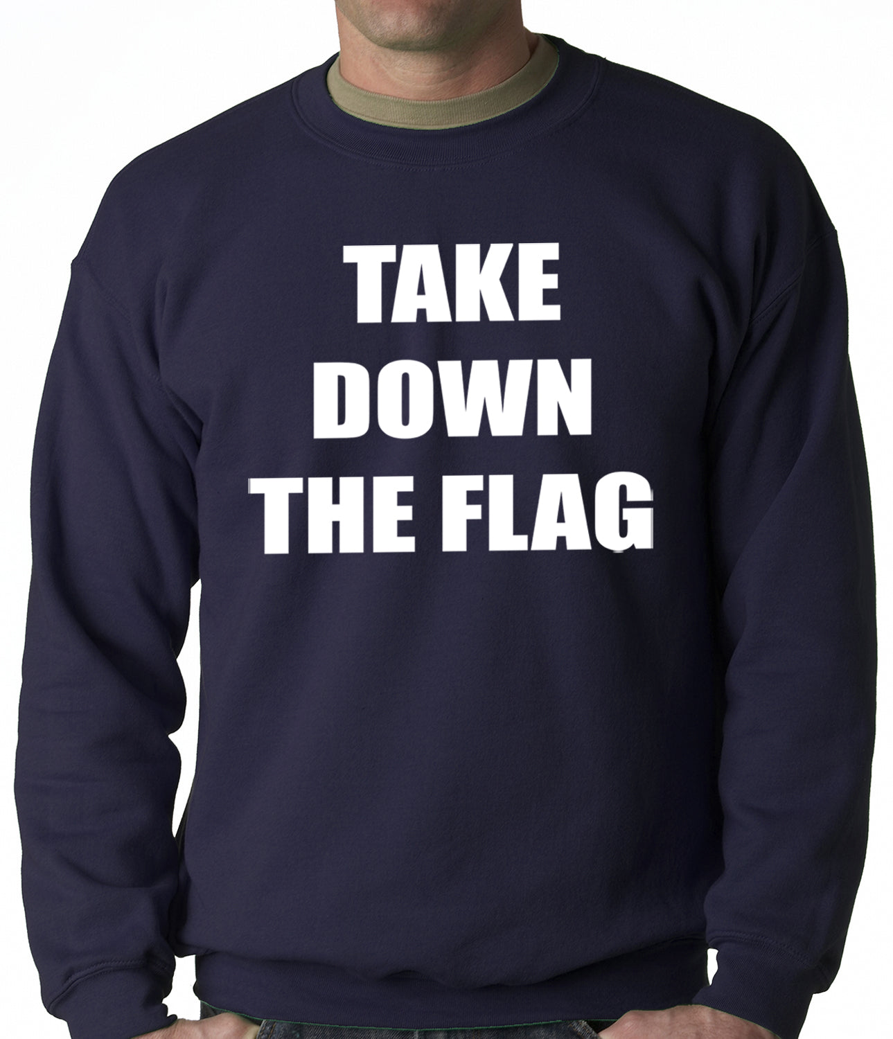 Charleston South Carolina Take Down The Flag Protest Adult Crewneck