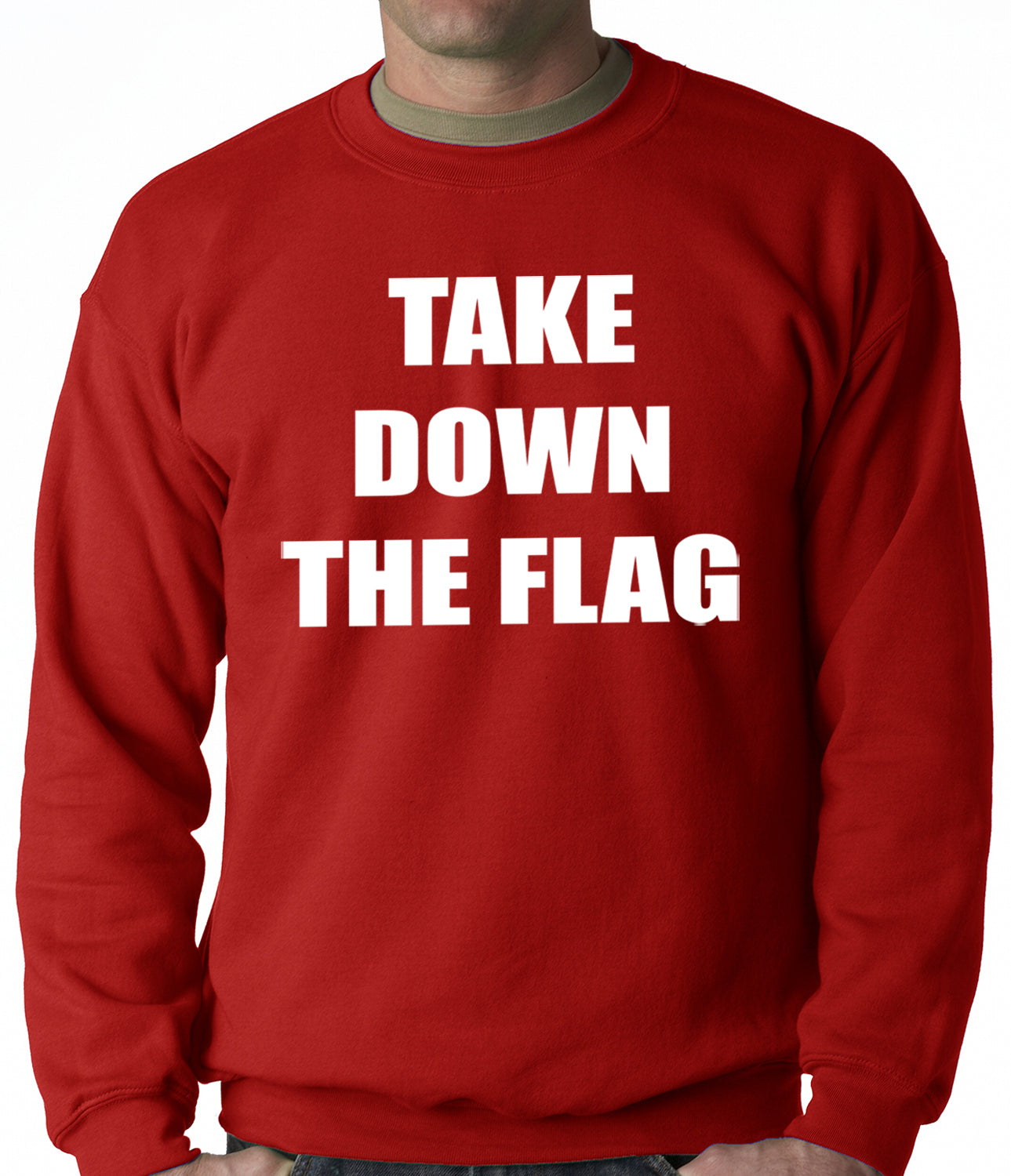 Charleston South Carolina Take Down The Flag Protest Adult Crewneck