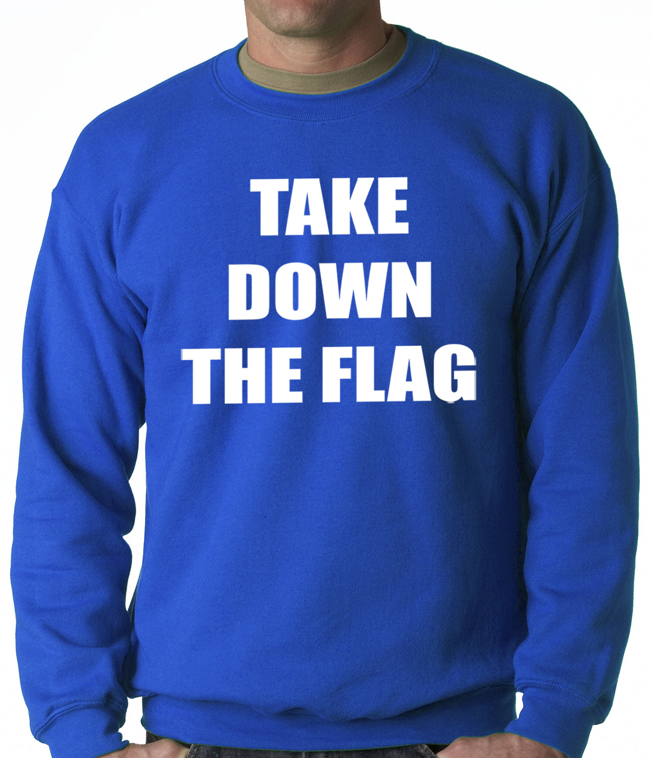 Charleston South Carolina Take Down The Flag Protest Adult Crewneck