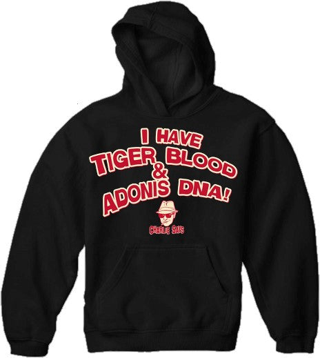 Charlie Says T-Shirts - I Have Tiger Blood! Hoodie Black