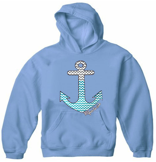 Chevron Lines Refuse To Sink Adult Hoodie