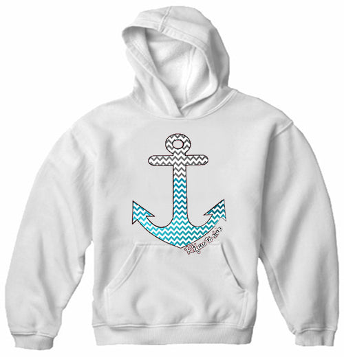 Chevron Lines Refuse To Sink Adult Hoodie