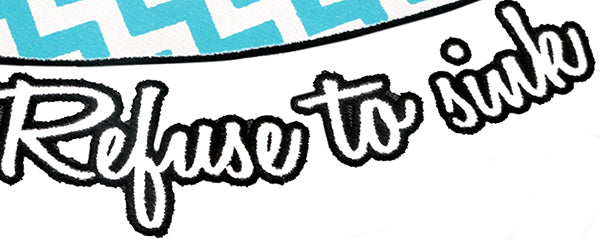 Chevron Lines Refuse To Sink Girl's T-Shirt