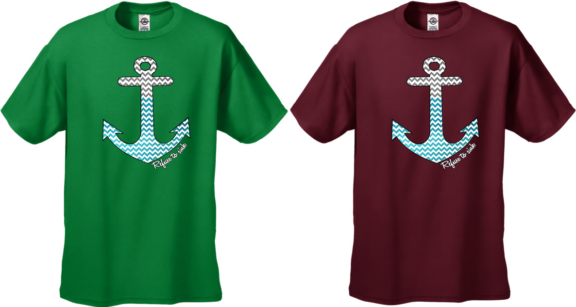 Chevron Lines Refuse To Sink Men's T-Shirt