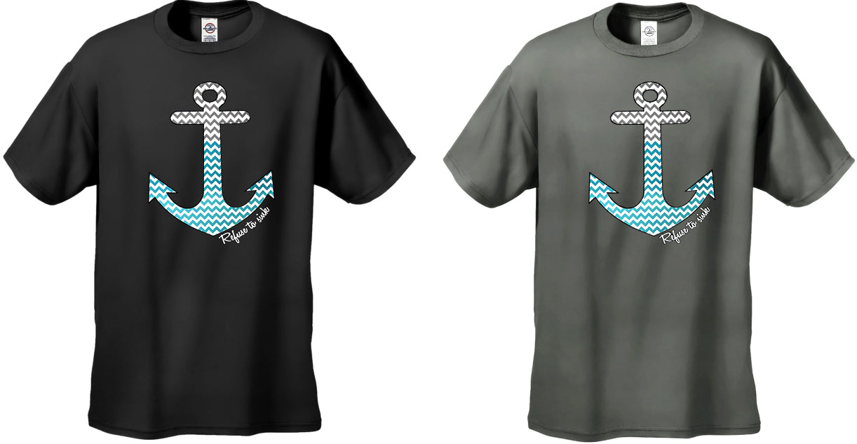 Chevron Lines Refuse To Sink Men's T-Shirt