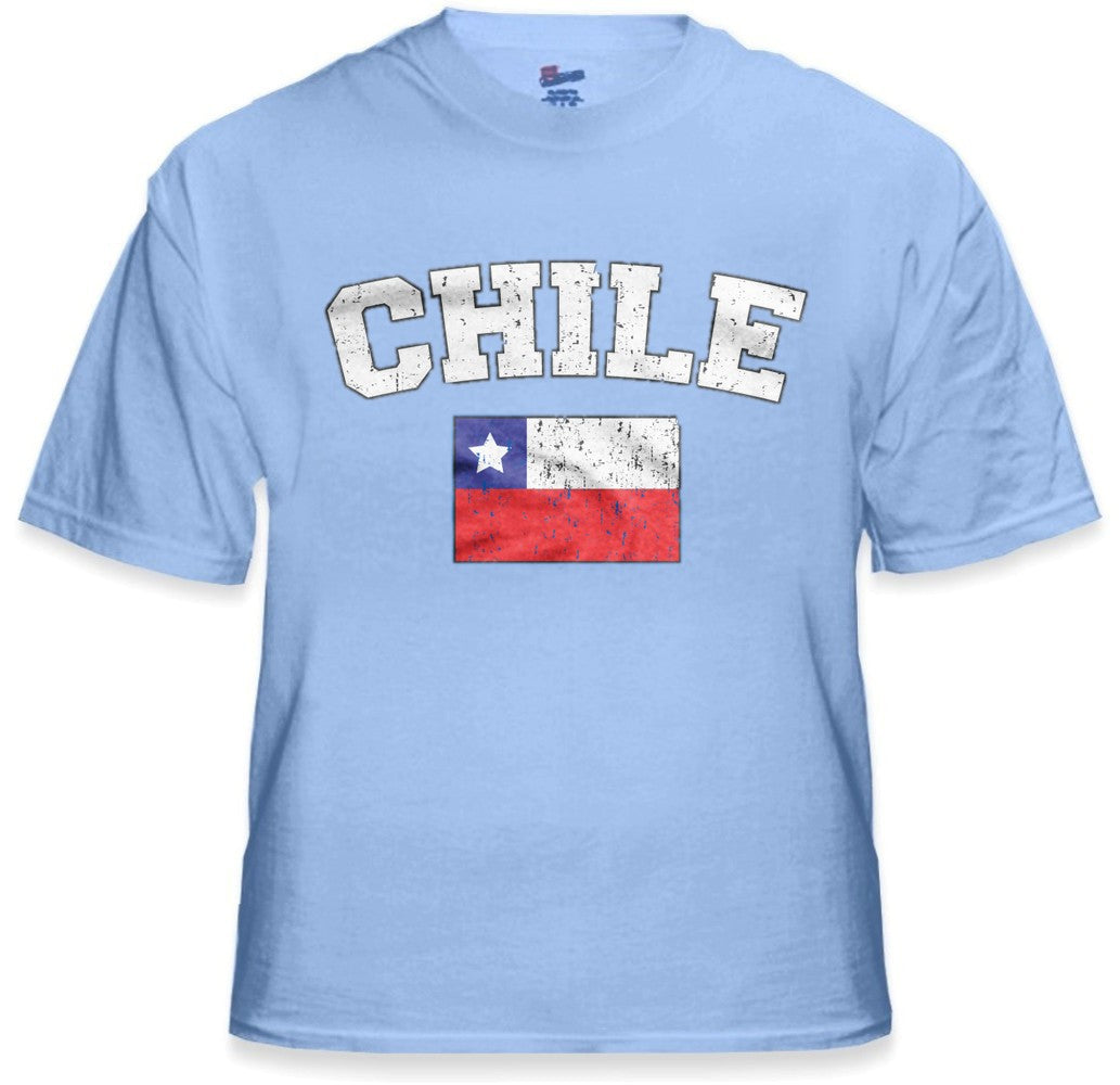 Chile Vintage Flag International Mens T-Shirt