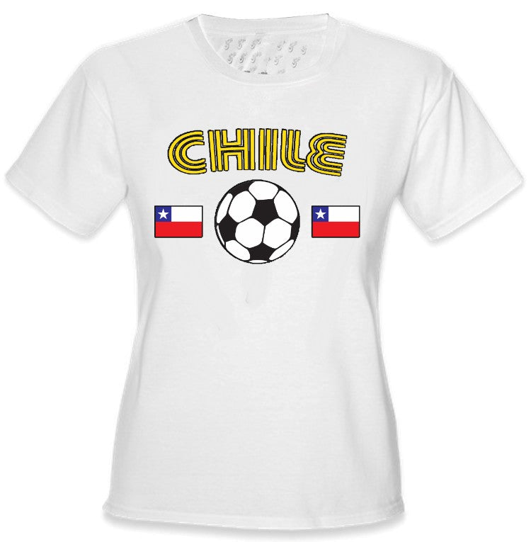 Chile World Cup Soccer Girls T-Shirt
