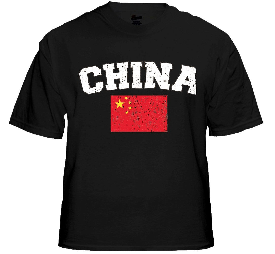 China Vintage Flag International Mens T-Shirt
