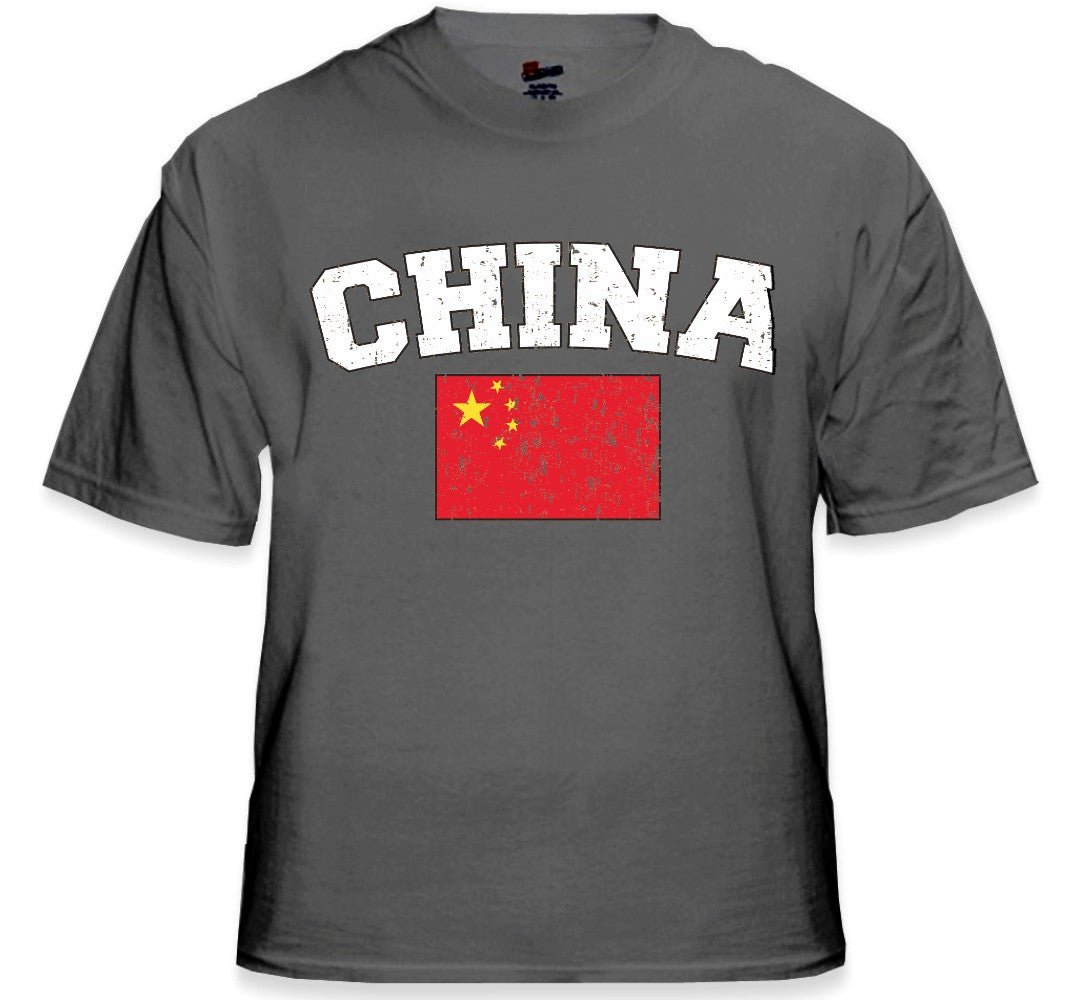 China Vintage Flag International Mens T-Shirt