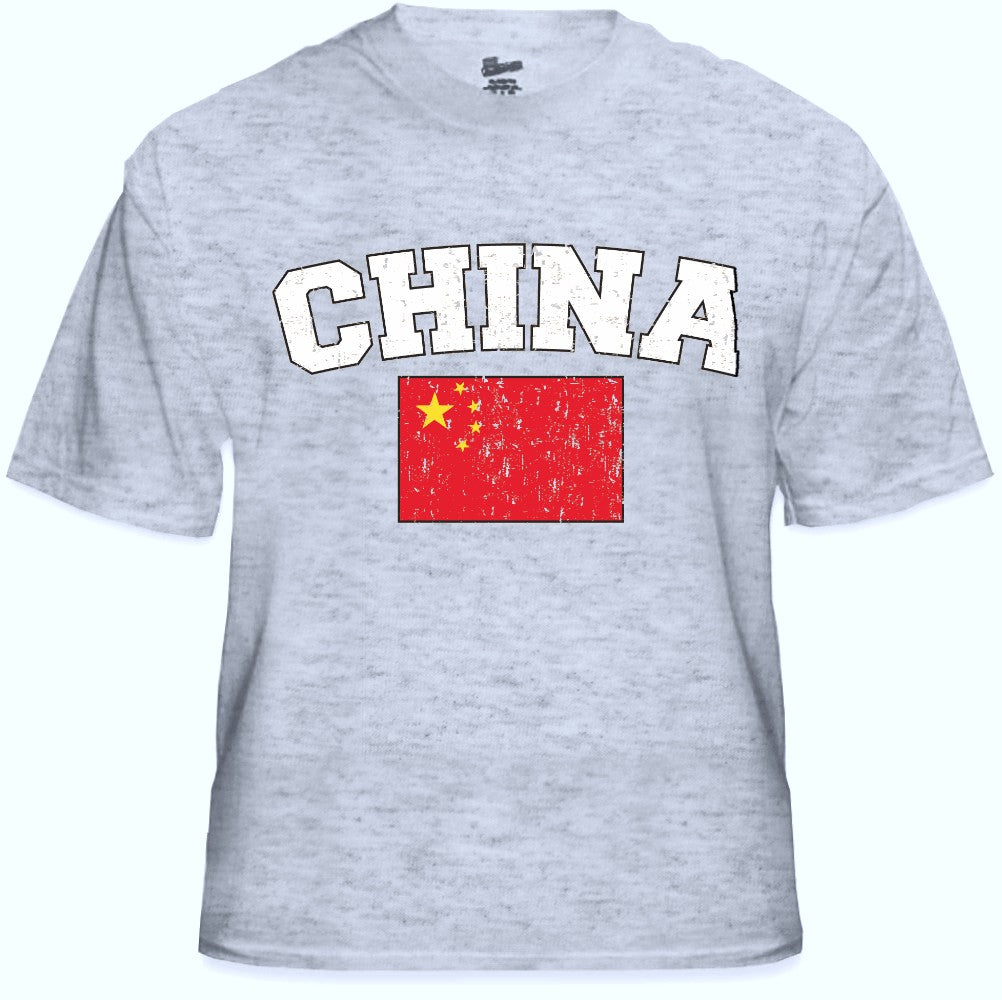 China Vintage Flag International Mens T-Shirt