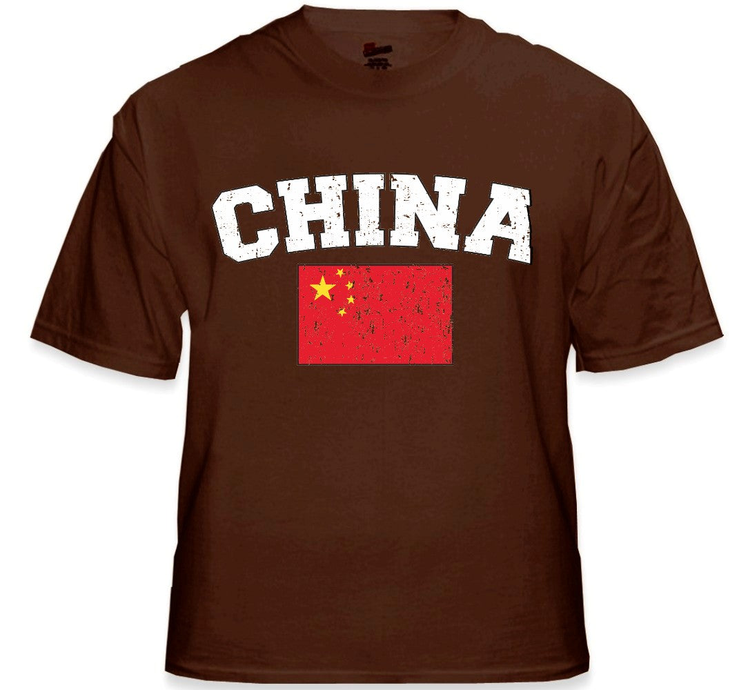 China Vintage Flag International Mens T-Shirt