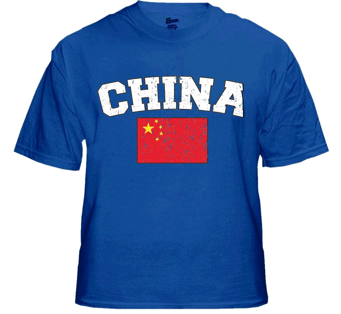 China Vintage Flag International Mens T-Shirt