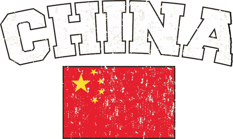 China Vintage Flag International Mens T-Shirt