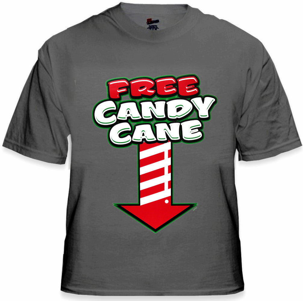 Christmas Tee's - Free Candy Cane Men's T-Shirt