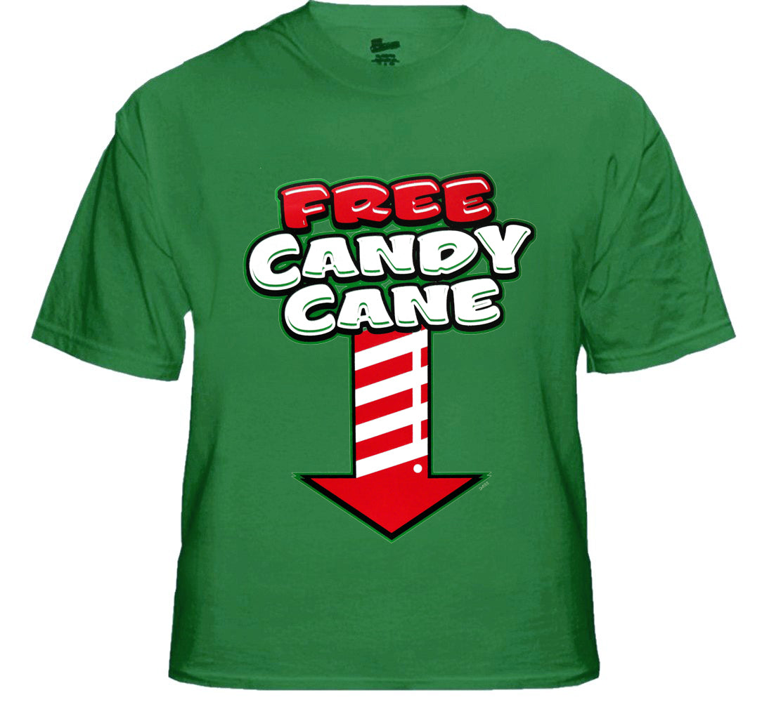 Christmas Tee's - Free Candy Cane Men's T-Shirt