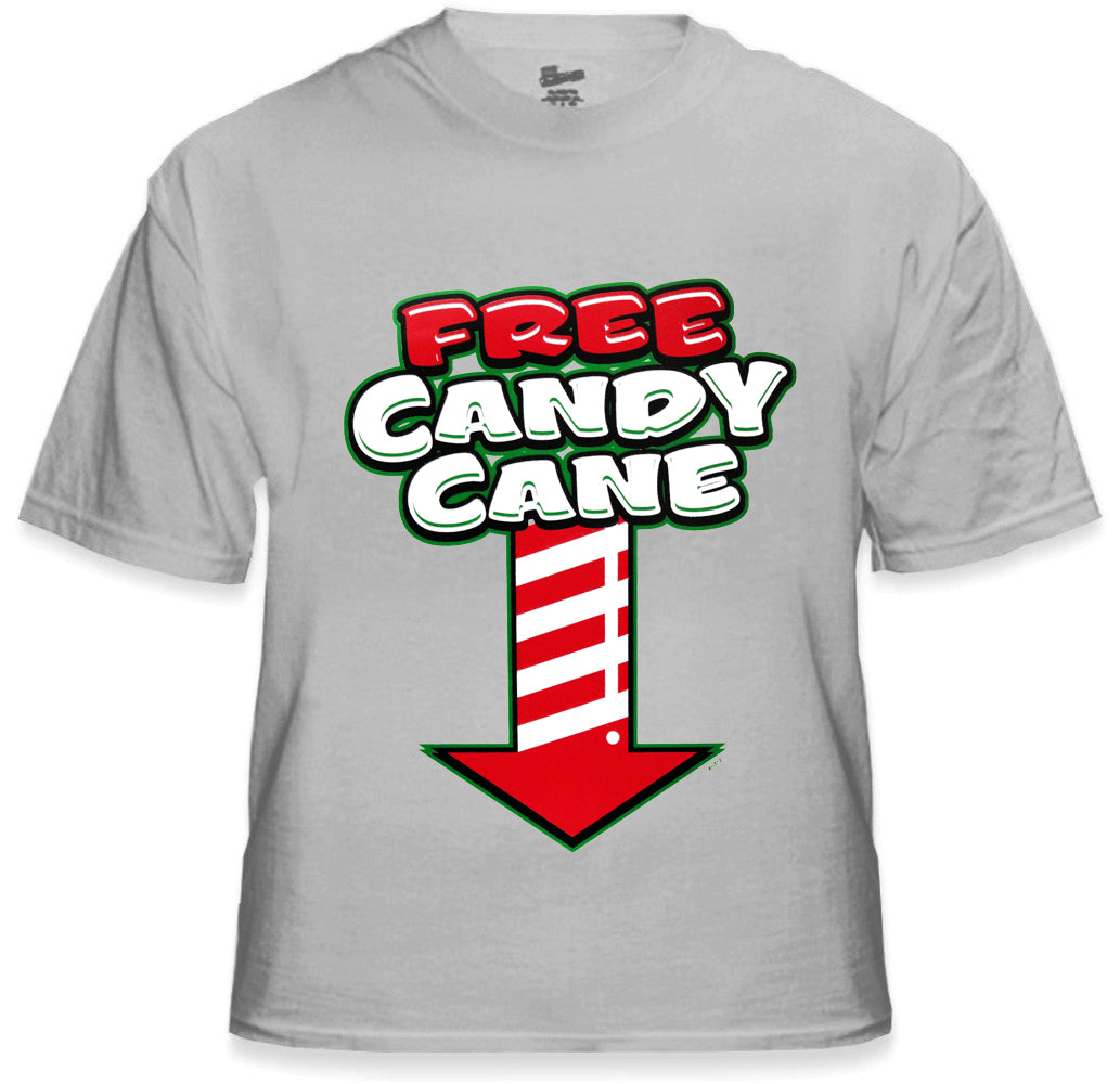 Christmas Tee's - Free Candy Cane Men's T-Shirt