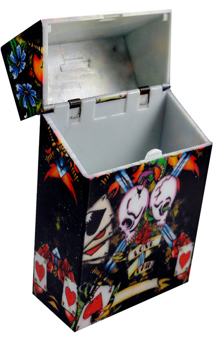 Tattoo Style Cigarette Box (For Regular Size Cigarettes)