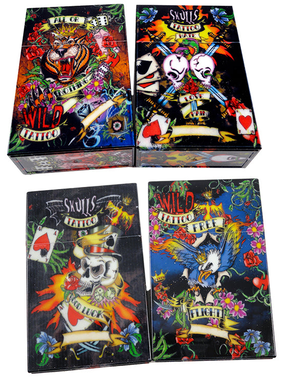 Tattoo Style Cigarette Box (For Regular Size Cigarettes)