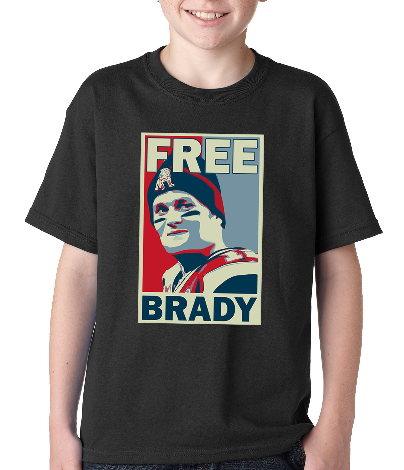 Color Free Brady Deflategate Football Kids T-shirt